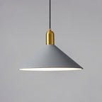 Metal Conical Drop Lamp Industrial 1 Head Dining Room Pendant Lighting Fixture