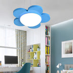 15"/23" Dia Bloemvormige Hanglamp Kinderen Acryl LED Plafond Chandelier in Rood/Geel/Blauw/Groen voor Kinderkamer