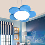 15"/23" Dia Bloemvormige Hanglamp Kinderen Acryl LED Plafond Chandelier in Rood/Geel/Blauw/Groen voor Kinderkamer