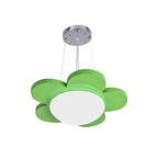 15"/23" Dia Bloemvormige Hanglamp Kinderen Acryl LED Plafond Chandelier in Rood/Geel/Blauw/Groen voor Kinderkamer