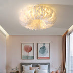 O'Moore Swan Feather Round Ceiling Light