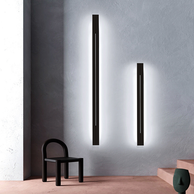 Simplicity Bar Shaped LED Wall Mounted Light Metal Living Room Wall Sconce Lighting