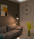 Designer wall lamp with double arm – adjustable wall light for living room, office, or bedroom