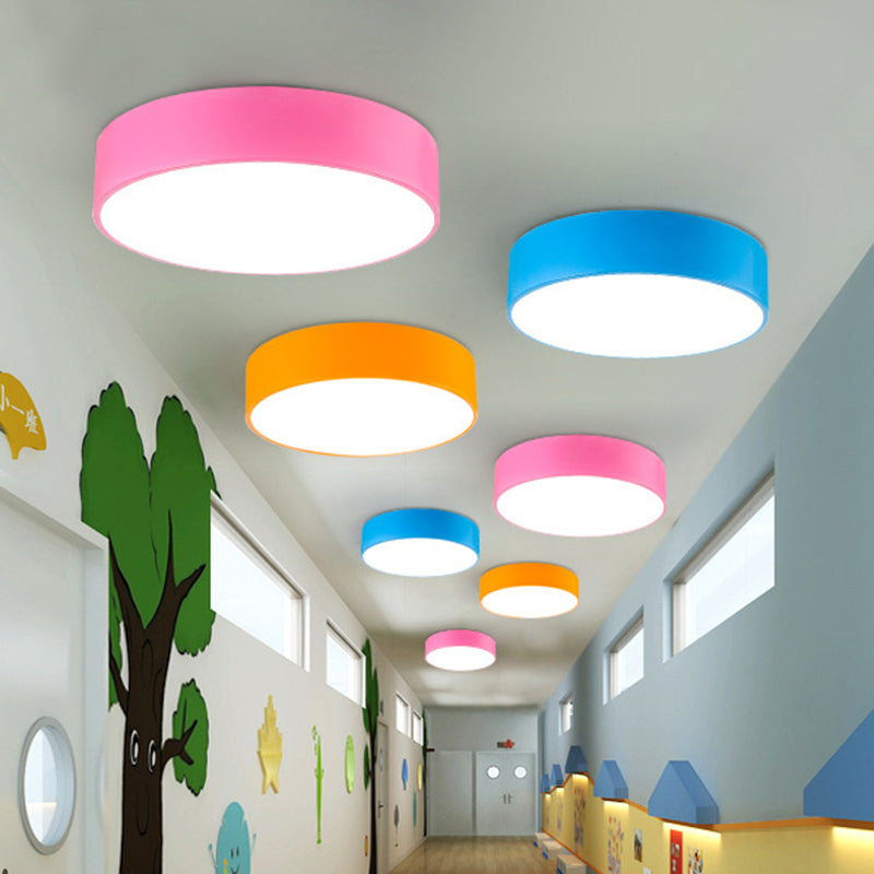 Acrylic Round LED Flush Mount Children's Flushmount Ceiling Light for Kindergarten