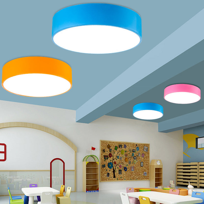 Acrylic Round LED Flush Mount Children's Flushmount Ceiling Light for Kindergarten
