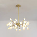 Metallic Branch Chandelier Light Simplicity LED Pendant Light Fixture for Living Room