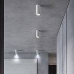 Cylinder Corridor Flush Ceiling Light Cement Minimalistic LED Flush Mount Lighting Fixture