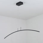 Arched Shape LED Pendant Light Modern Acrylic Dining Room Hanging Island Lighting