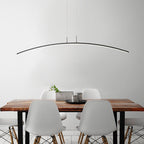 Arched Shape LED Pendant Light Modern Acrylic Dining Room Hanging Island Lighting