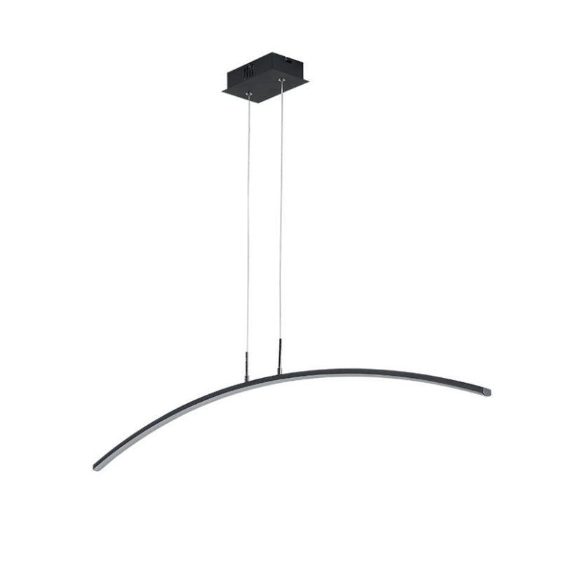 Arched Shape LED Pendant Light Modern Acrylic Dining Room Hanging Island Lighting