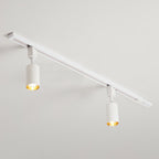 Nordic Style Tubular LED Track Lamp Metallic Living Room Spotlight Semi Flush Mount Lighting