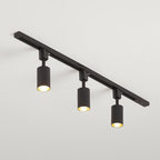 Nordic Style Tubular LED Track Lamp Metallic Living Room Spotlight Semi Flush Mount Lighting