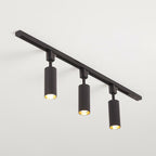 Nordic Style Tubular LED Track Lamp Metallic Living Room Spotlight Semi Flush Mount Lighting