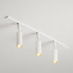 Nordic Style Tubular LED Track Lamp Metallic Living Room Spotlight Semi Flush Mount Lighting