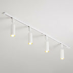 Nordic Style Tubular LED Track Lamp Metallic Living Room Spotlight Semi Flush Mount Lighting