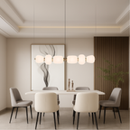 White Glass Bar Pendant Light