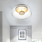Bowl LED Flushmount Ceiling Lamp Modern Glass Entryway Flush-Mount Light Fixture