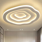 Ripple Acrylic Ceiling Lamp Simplicity 16"/19.5"/23.5" Wide LED White Flushmount in Warm/White Light