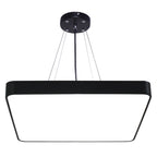 Square Office Hanging Light Metal Nordic LED Commercial Pendant Lighting with Diffuser