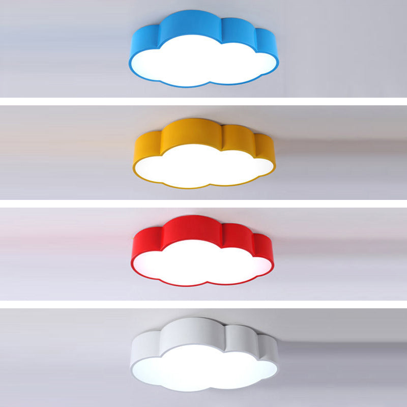 Cloud Shaped Bedroom Ceiling Mount Lamp Acrylic Cartoon LED Flush Mount Lighting Fixture