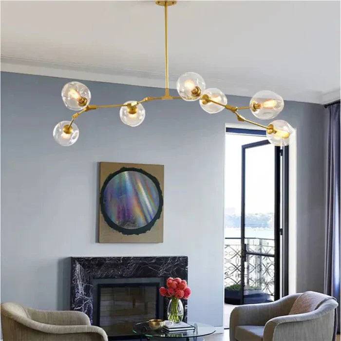 Molecular Designer Chandelier 8-Arm – Modern LED Ceiling Lamp