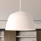 Nordic Style Dome Shade Hanging Ceiling Light 10"/16" Dia 1 Light Metal Pendant Lamp in Black/Green for Bedroom
