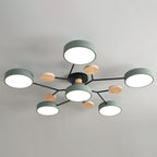 Sputnik Semi Flush Mount Light Macaron LED Acrylic Semi-Flush Mount Ceiling Fixture