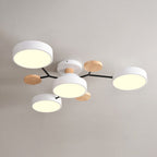 Sputnik Semi Flush Mount Light Macaron LED Acrylic Semi-Flush Mount Ceiling Fixture