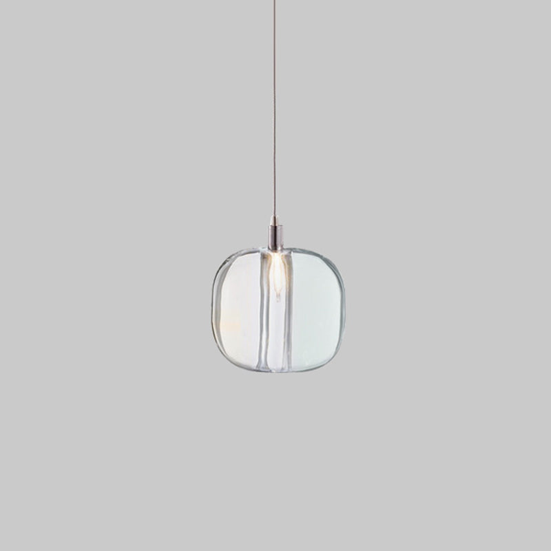 Postmodern Blown Glass Shade Ceiling Hanging Pendant Commercial Store LED Pendant Light