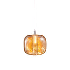 Postmodern Blown Glass Shade Ceiling Hanging Pendant Commercial Store LED Pendant Light