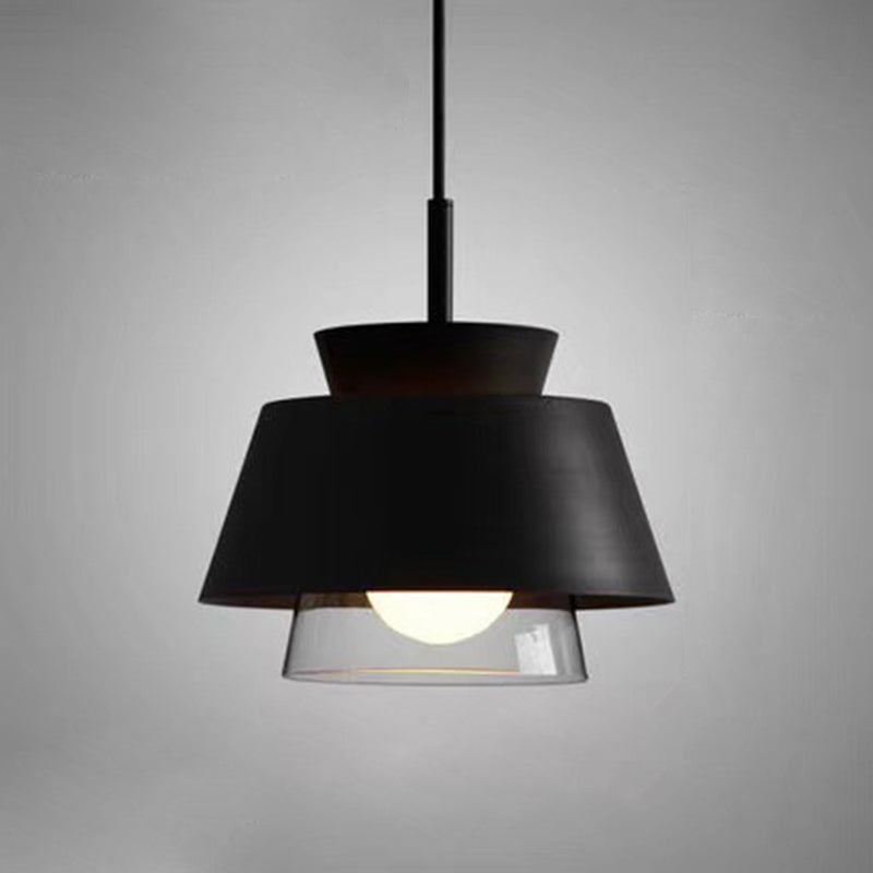Modern Upside Down Trifle Pendant Light Metal Macarons 1-Light Pendant Lighting for Dining Room Table