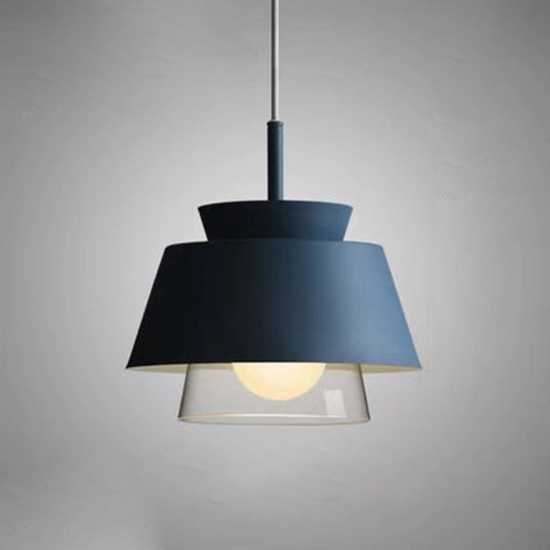 Modern Upside Down Trifle Pendant Light Metal Macarons 1-Light Pendant Lighting for Dining Room Table