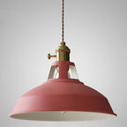 Industrial Macarons Barn Shade Pendant Light Metal 1-Light Pendant Lighting for Restaurant