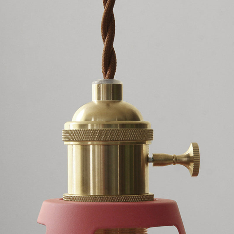 Industrial Macarons Barn Shade Pendant Light Metal 1-Light Pendant Lighting for Restaurant