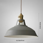 Industrial Macarons Barn Shade Pendant Light Metal 1-Light Pendant Lighting for Restaurant