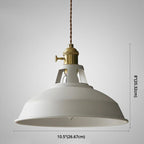 Industrial Macarons Barn Shade Pendant Light Metal 1-Light Pendant Lighting for Restaurant