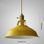 Industrial Macarons Barn Shade Pendant Light Metal 1-Light Pendant Lighting for Restaurant