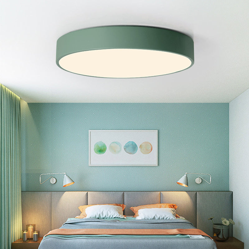 Disk Flush Mount Ceiling Light Minimalism Acrylic Ceiling Mount Light Fixture for Bedroom