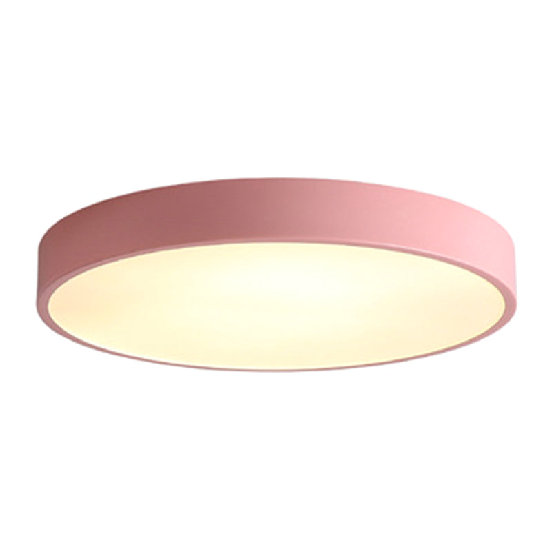 Disk Flush Mount Ceiling Light Minimalism Acrylic Ceiling Mount Light Fixture for Bedroom