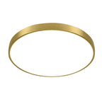 Gold Metal Circular Flush Mount Ceiling Lamp Modern Style LED Flush Mount Lighting for Bedroom