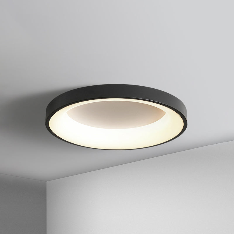 Metal Circular Flush Mount Ceiling Lamp Nordic Style LED Flush Mount Lighting for Bedroom