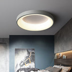 Metal Circular Flush Mount Ceiling Lamp Nordic Style LED Flush Mount Lighting for Bedroom