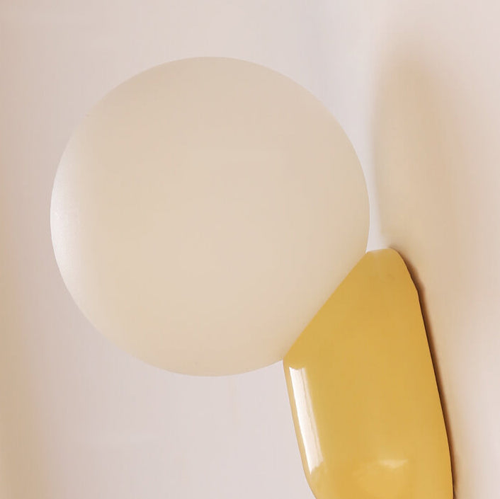 Modern Glass Globe Wall Light | 1-Light