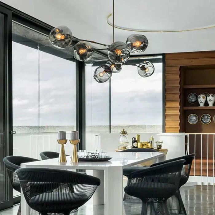 Molecular Designer Chandelier 8-Arm – Modern LED Ceiling Lamp