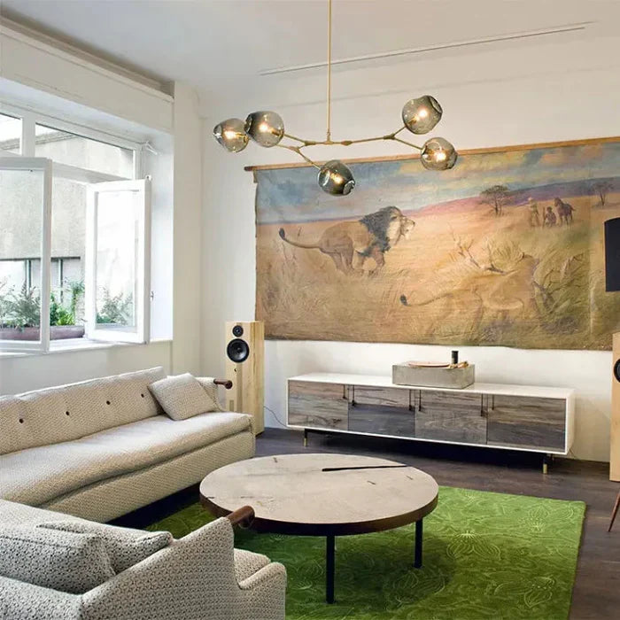 Molecular Designer Chandelier 8-Arm – Modern LED Ceiling Lamp