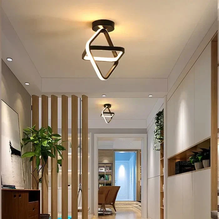 Modern LED Ceiling Light with Double Ring Design - Twilight Rings