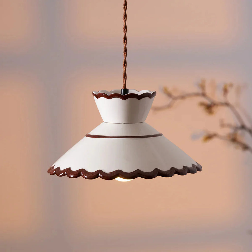 Velouran - Classic Vintage Ceramic Pendant Lamp