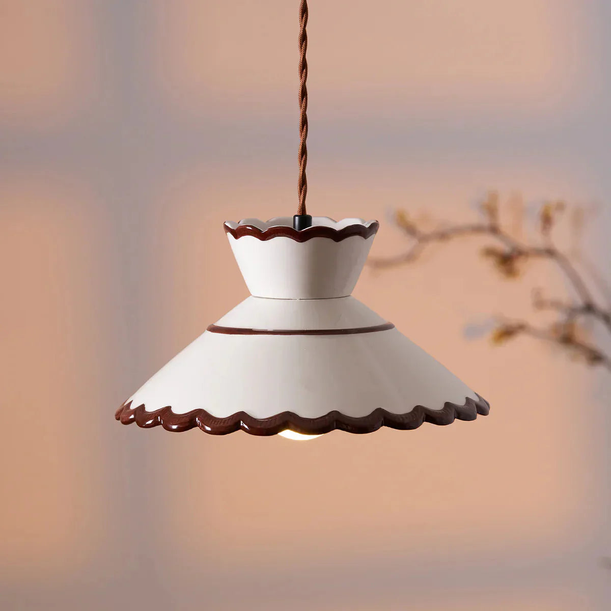 Velouran - Classic Vintage Ceramic Pendant Lamp