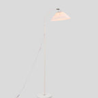 Minimalist Pleated Fabric Shade LED Floor Lamp | 1-Light Standing