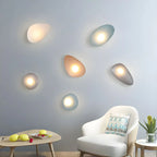 Baldur Colored Pebble Glass Wall Lamp